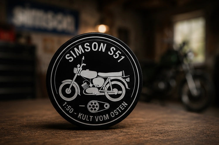 Gravierte Simson Tankdeckel
