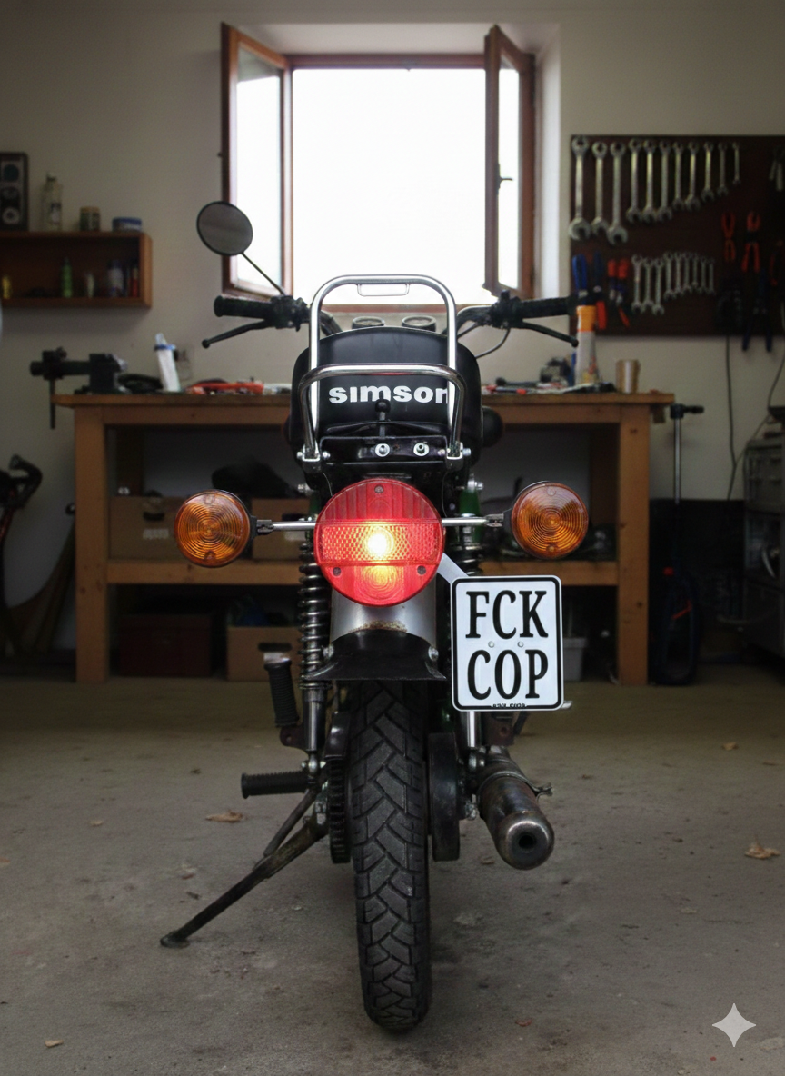 Konfigurierbares Moped Kennziechen 2026