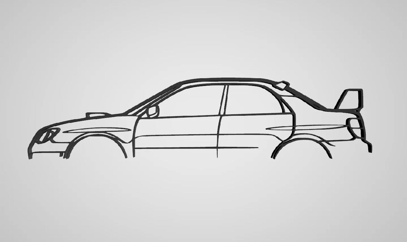 Wandbild Subaru WRX STI GD